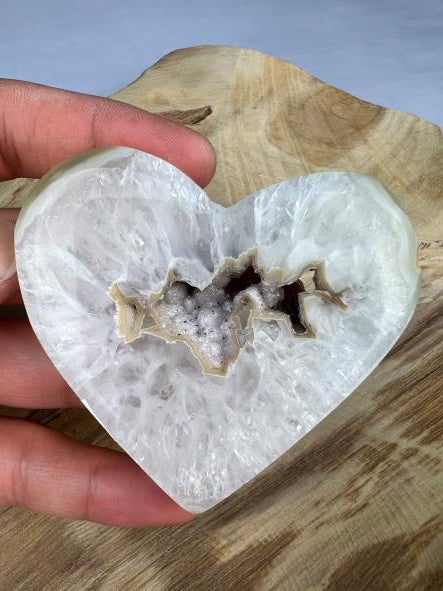 Agaat - Hart - Agate - Heart - Kristallen - Edelstenen - Kwarts